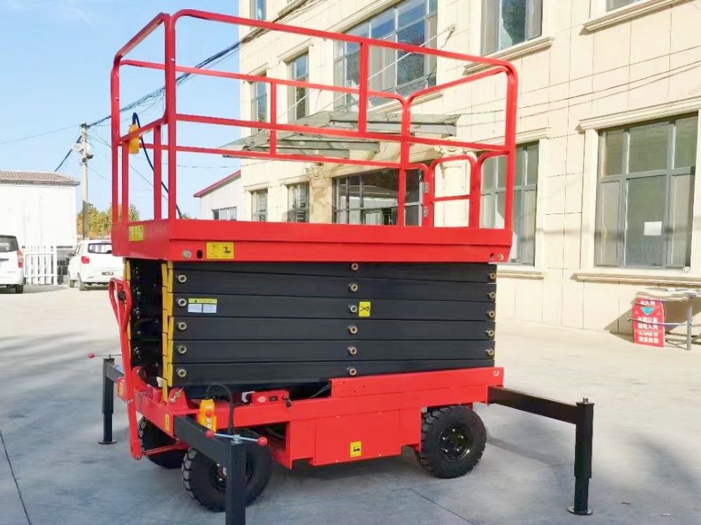自行走剪叉式液壓維修平臺、登高車、升降機廠家品牌