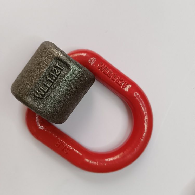 焊接D型吊環(huán)高強度焊接d型吊環(huán)帶彈簧燒焊吊點起重模具吊環(huán)吊點