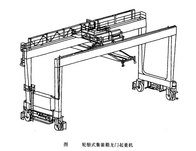 輪胎式集裝箱門(mén)式起重機(jī)主要機(jī)構(gòu)驅(qū)動(dòng)方式及布置形式