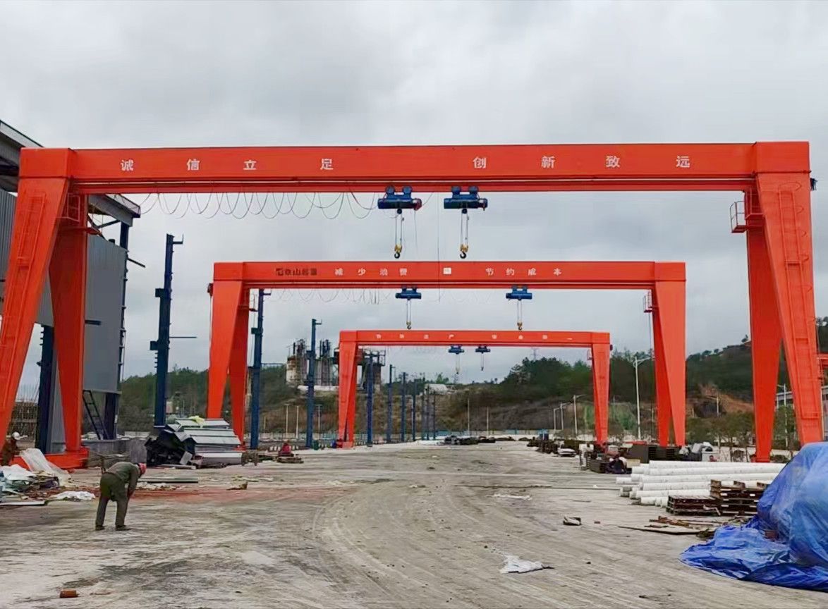 北京起重機、河南起重機廠家銷售、MHE型電動葫蘆雙梁門式起重機